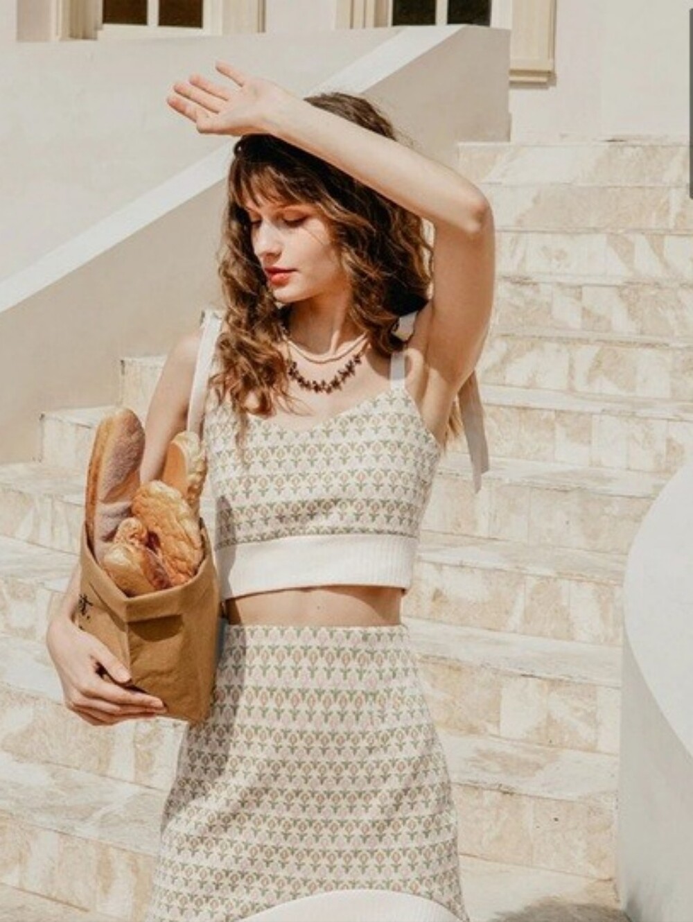 Petite Studio "Riley" Cream Knit Top